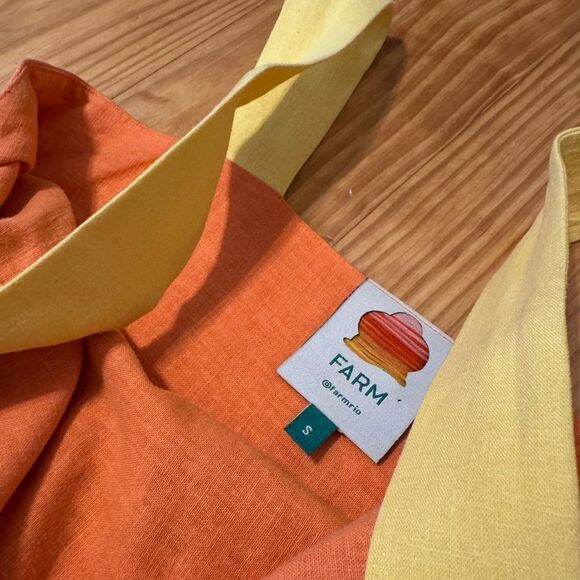 Farm Rio Rainbow Mixed Prints Maxi Dress Women’s Size Small Colorful Tropical - Picture 7 of 14